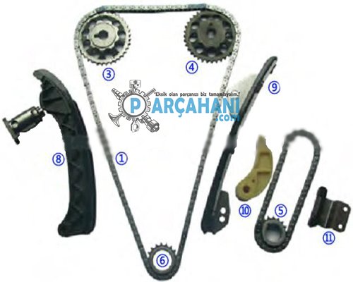 TOYOTA COROLLA ZİNCİR SETİ 2007 - 2012
